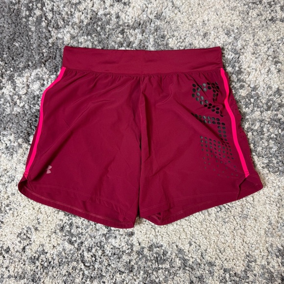 Under Armour, Men’s Maroon Activewear Athletic Running Workout Shorts, Large - Picture 1 of 10